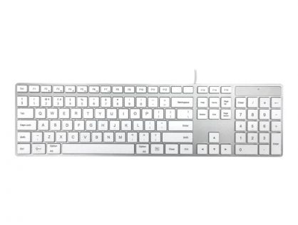 Ceratech Accuratus 301 MAC - keyboard - QWERTY - UK - white, silver