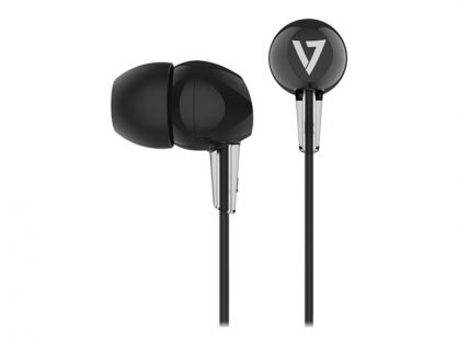 IN-EAR STEREO EARBUDS 3.5MM 1.2M CABLE BLACK NO MIC