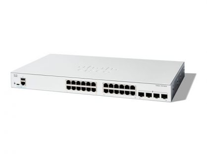 Cisco Catalyst 1300-24T-4G - Switch - L3 - Managed - 24 x 10/100/1000Base-T + 4 x Gigabit SFP - rack-mountable