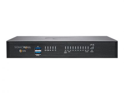 SonicWall TZ570 - Advanced Edition - security appliance - with 1 year TotalSecure - GigE, 5 GigE - desktop