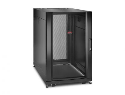 APC NetShelter SX - Rack cabinet - black - 18U - 19" - for P/N: SURT48RMXLBP