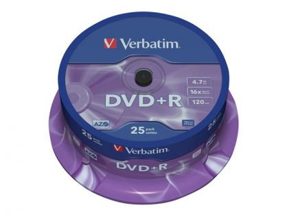 Verbatim DataLifePlus - DVD+R x 25 - 4.7 GB - storage media
