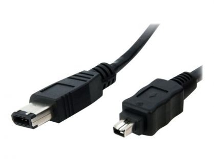 StarTech.com IEEE-1394 Firewire Cable 4-6 - IEEE 1394 cable - 4 PIN FireWire to 6 PIN FireWire - 30 cm