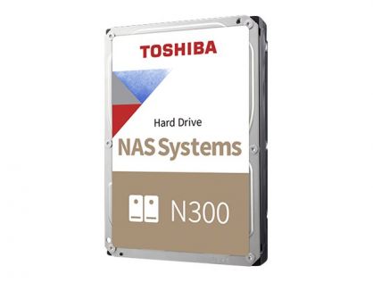 Toshiba N300 NAS - Hard drive - 8 TB - internal - 3.5" - SATA 6Gb/s - 7200 rpm - buffer: 256 MB
