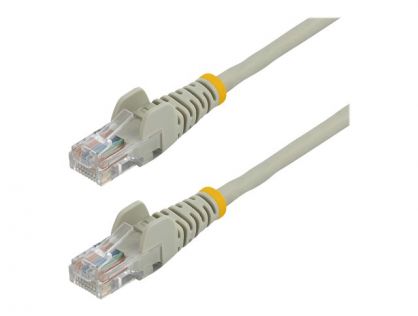 StarTech.com 0.5m Gray Cat5e / Cat 5 Snagless Ethernet Patch Cable 0.5 m - Patch cable - RJ-45 (M) to RJ-45 (M) - 50 cm - UTP - CAT 5e - snagless, stranded - grey