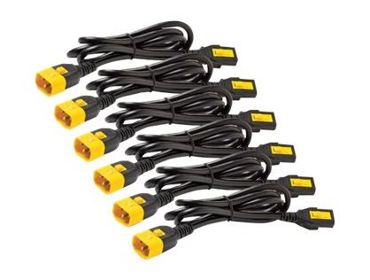 Power Cord Kit (6 ea), Locking, C13 to C14, 1.2m