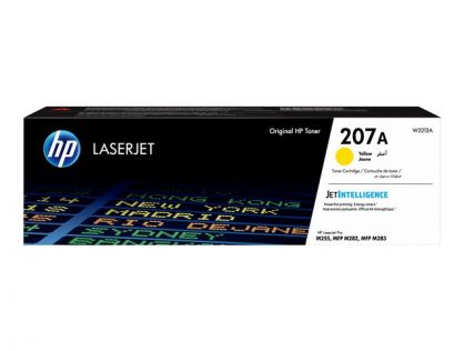 HP 207A - Yellow - original - LaserJet - toner cartridge (W2212A) - for Color LaserJet Pro M255dw, M255nw, MFP M282nw, MFP M283fdn, MFP M283fdw