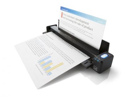 Ricoh ScanSnap iX100 Mobile wireless document scanning solution, Format A8 up to A3 (with carrier sheet), USB 2.0 (cable in the box), WiFi, Software for WIN and Mac OS : CardMinder, Quick Menu, ABBYY FineReader for ScanSnap, Organizer, iOS and Android app