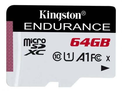 Kingston High Endurance - Flash memory card - 64 GB - A1 / UHS-I U1 / Class10 - microSDXC UHS-I