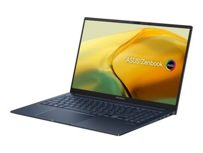 ASUS Zenbook 15 OLED UM3504DA-NX015W - 180-degree hinge design - AMD Ryzen 7 - 7735U / up to 4.75 GHz - Win 11 Home - Radeon 680M - 16 GB RAM - 512 GB SSD NVMe - 15.6" OLED 2880 x 1620 (2.8K) @ 120 Hz - Wi-Fi 6E, Bluetooth - ponder blue