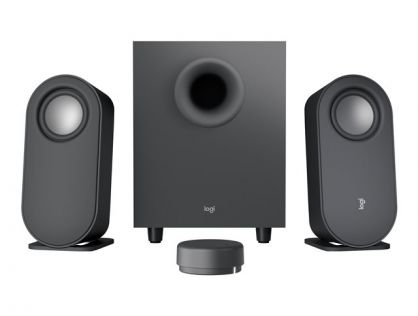 Logitech Z407 - Speaker system - for PC - 2.1-channel - wireless - Bluetooth - USB - 40 Watt (Total) - graphite grey