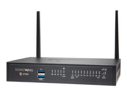 SonicWall TZ470W - Advanced Edition - security appliance - GigE, 2.5 GigE - Wi-Fi 5 - 2.4 GHz, 5 GHz - SonicWALL Secure Upgrade Plus Program (3 years option) - desktop