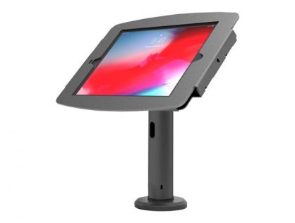 Compulocks iPad 10.2" Space Enclosure Tilting Stand 4" - Mounting kit (enclosure, pole stand) - for tablet - lockable - high-grade aluminium - black - screen size: 10.2" - desk-mountable - for Apple 10.2-inch iPad (7th generation, 8th generation, 9th gene