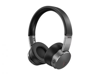 Lenovo ThinkPad X1 - Headphones with mic - on-ear - Bluetooth - wireless - active noise cancelling