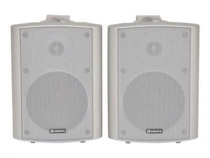 30W Amplified Stereo Speakers (Pair) - White