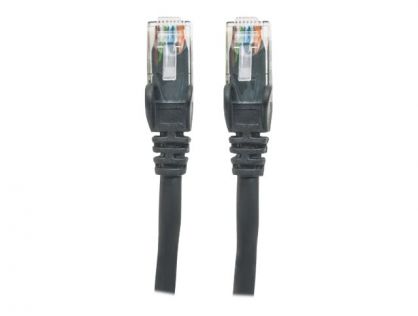 Intellinet Network Patch Cable, Cat6, 20m, Black, CCA, U/UTP, PVC, RJ45, Gold Plated Contacts, Snagless, Booted, Lifetime Warranty, Polybag - patch cable - 20 m - black