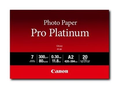 Canon Pro Platinum PT-101 - High-glossy - 300 micron - A2 (420 x 594 mm) - 300 g/m - 20 sheet(s) photo paper