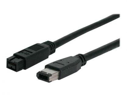 StarTech.com 6 ft IEEE-1394 Firewire Cable 9-6 M/M - IEEE 1394 cable - 6 pin FireWire (M) to FireWire 800 (M) - 6 ft - black - 1394_96_6 - IEEE 1394 cable - 6 PIN FireWire (M) to FireWire 800 (M) - 1.8 m - black - for P/N: BNDTB1394B3, EC1394B2, MPEX1394B