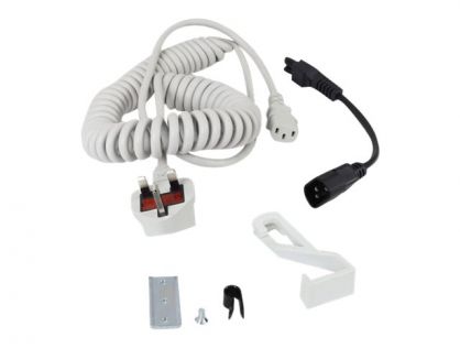 Ergotron Coiled Extension Cord Accessory Kit - Power cable kit - 2.4 m - coiled - grey