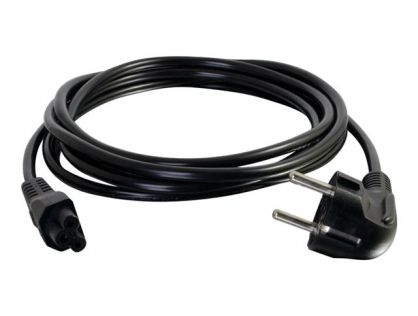 C2G Laptop Power Cord - Power cable - IEC 60320 C5 to power CEE 7/7 (M) - AC 250 V - 2 m - molded - black - Europe