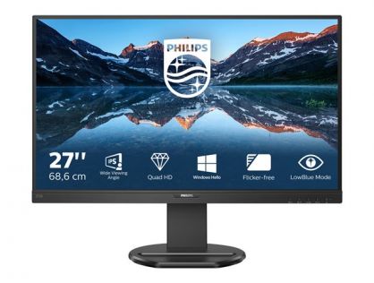 Philips B Line 276B9 - LED monitor - 27" - 2560 x 1440 QHD @ 75 Hz - IPS - 350 cd/m² - 1000:1 - 4 ms - HDMI, DisplayPort, USB-C - speakers - black texture