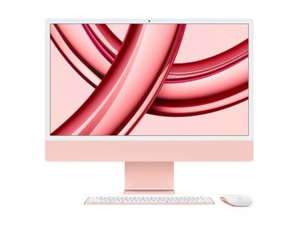 Allinone 24inch iMac with Retina 4.5K display  M3 chip with 8core CPU and 8core GPU  8GB RAM  256GB SSD  Pink  Z198