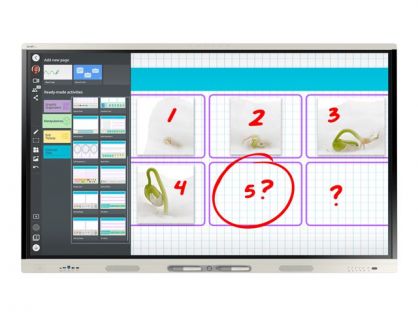 SMART Board MX086-V4 MX (V4) Series with iQ - 86" LED-backlit LCD display - 4K - for interactive communication