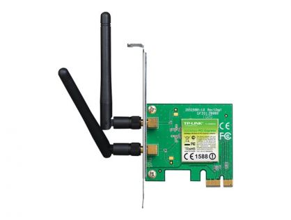 TP-Link TL-WN881ND Wireless N300 PCI Express Adapter - ships with both full height and low profile brackets