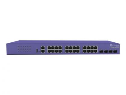 Extreme Networks ExtremeSwitching X435-24P-4S - Switch - Managed - 24 x 10/100/1000 (PoE+) + 4 x SFP (mini-GBIC) (uplink) - rack-mountable - PoE+ (370 W)