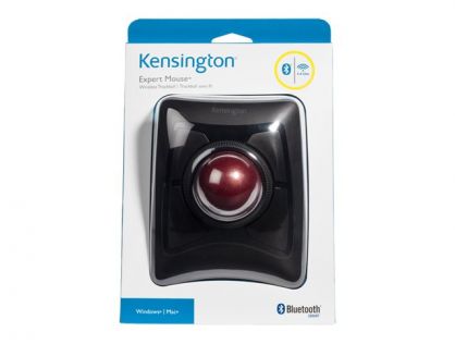 Kensington Expert Mouse Wireless Trackball - Trackball - right and left-handed - optical - 4 buttons - wireless - 2.4 GHz, Bluetooth 5.0 LE - Bluetooth USB adapter - black