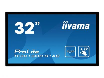 iiyama ProLite TF3215MC-B1AG - LED monitor - 31.5" - open frame - touchscreen - 1920 x 1080 Full HD (1080p) @ 60 Hz - A-MVA3 - 500 cd/m² - 3000:1 - 8 ms - HDMI, VGA - black