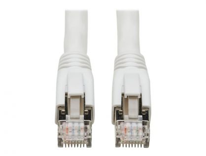 Eaton Tripp Lite Series Cat8 25G/40G Certified Snagless Shielded S/FTP Ethernet Cable (RJ45 M/M), PoE, White, 25 ft. (7.62 m) - patch cable - 7.62 m - white