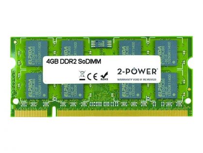 2-Power - DDR2 - 4 GB - SO-DIMM 200-pin - 800 MHz / PC2-6400 - CL6 - unbuffered - non-ECC