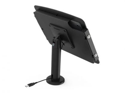 Compulocks Surface Pro 8-10 Space Enclosure Tilting Stand 4" Black - Mounting kit (enclosure, pole stand) - for tablet - lockable - high-grade aluminium - black - screen size: 13" - surface mountable - for Microsoft Surface Pro 8, Pro 9