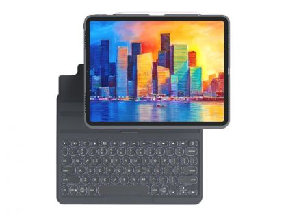 ZAGG Pro Keys - keyboard and folio case - UK - charcoal Input Device