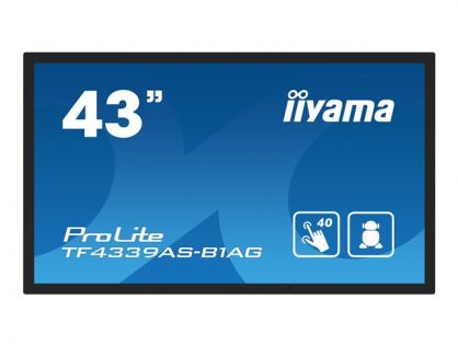 iiyama ProLite TF4339AS-B1AG 43" Class (42.5" viewable) LED-backlit LCD display - 4K - for digital signage