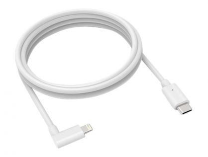 Compulocks 6FT USB-C Male to 90 Degree Lightning Charging Cable Right Angle - Lightning cable - 24 pin USB-C male straight to Lightning male right-angled - 1.83 m - white - for Compulocks iPad 10, Space 360, Space AV Capsule iPad 10, Space Swing Arm iPad 