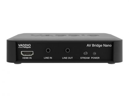 Vaddio AV Bridge Nano - Audio/Video Encoder - Black video/audio encoder