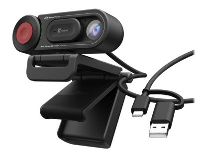 HD WEBCAM WITH AUTO MANUAL FOCUS SWITCH BLACK