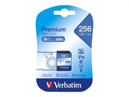 Verbatim Premium - flash memory card - 256 GB - SDXC UHS-I