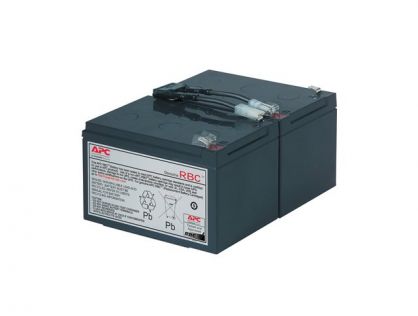 APC Replacement Battery Cartridge #6 - UPS battery - 1 x battery - Lead Acid - black - for P/N: SMC1500IC, SMT1000I-AR, SMT1000IC, SUA1000ICH-45, SUA1000I-IN, SUA1000J3W, SUA1500J3W