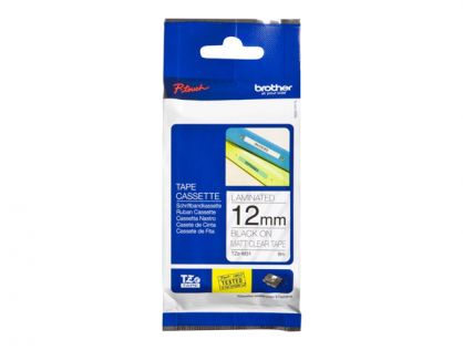 Brother TZe-M31 - Black print on premium matte clear - Roll (1.2 cm x 8 m) laminated tape - for Brother PT-D210, D600, H110, P-Touch PT-1880, E310, H110, P900, P-Touch Cube Plus PT-P710