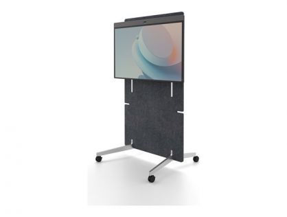 The adaptive stand is unique to Neat Board 50 and brings greater-than-ever accessibility and freedom to your meetings. Besides allowing you to move the device from space to space, it enables anyone to adjust the screen up or down for optimal use and viewi
