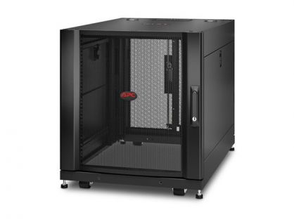 APC NetShelter SX - Rack cabinet - black - 12U - 19" - for P/N: SURT48RMXLBP