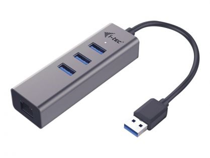 I-TEC USB 3.0 METAL HUB + GLAN METAL 3-PORT HUB WITH GLAN ADAP