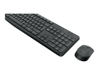 Logitech MK235 - Keyboard and mouse set - wireless - 2.4 GHz - US International