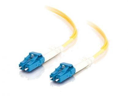 C2G LC-LC 9/125 OS1 Duplex Singlemode PVC Fiber Optic Cable (LSZH) - patch cable - 15 m - yellow