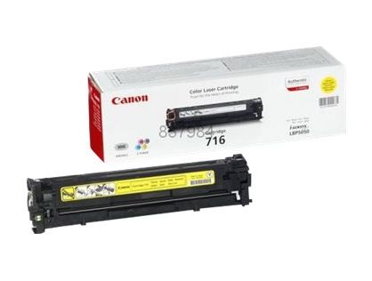 Canon 716 Y - 1977B002 - 1 x Yellow - Toner Cartridge - For iSENSYS LBP5050,LBP5050N,MF8030CN,MF8040Cn,MF8050CN,MF8080Cw