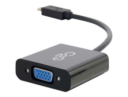 C2G USB 3.1 USB Type C to VGA Adapter - USB C to VGA Black - External video adapter - USB 3.1 - D-Sub - black