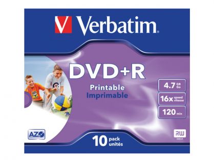 Verbatim DataLifePlus - DVD+R x 10 - 4.7 GB - storage media